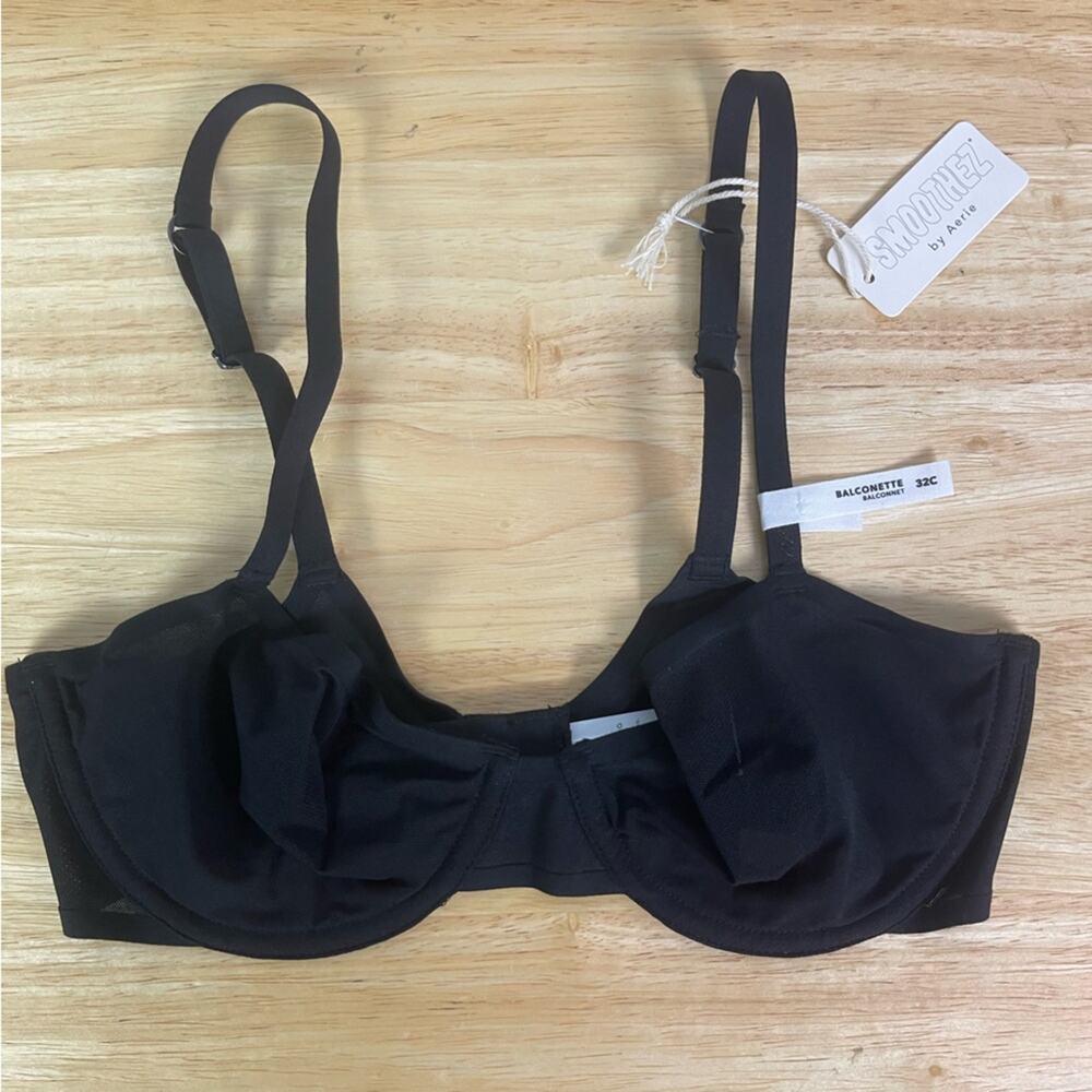 Aerie Smothez Balconette Mesh Bra Size 32C